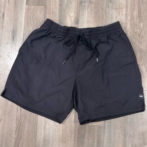 Vans Black Elastic Waist Shorts